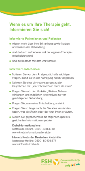 Bild der Frauenselbsthilfe Krebs